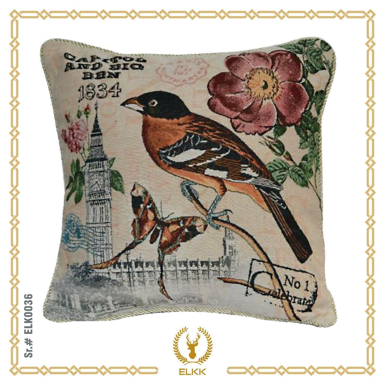 Rebirth Elk Cushion