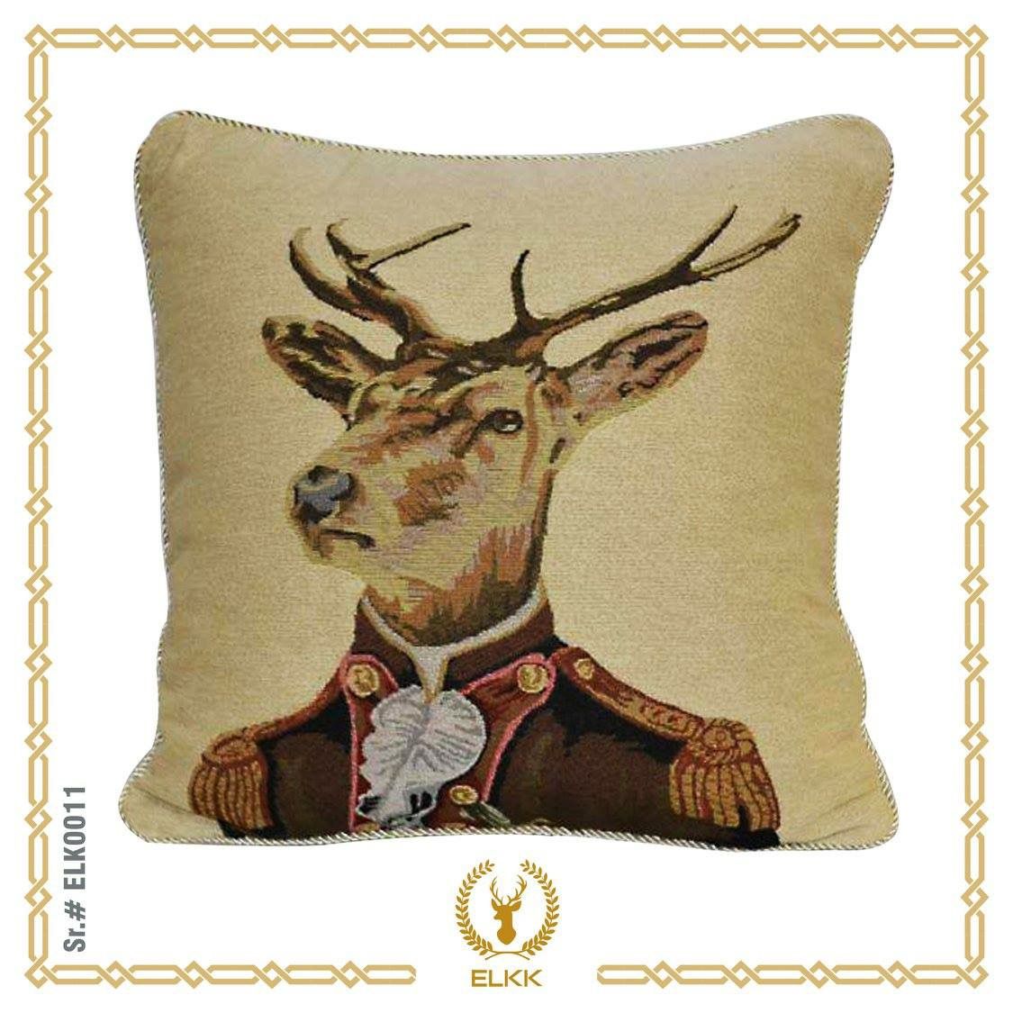 Sebastian Stag Tapestry Cushion - 46x46cm (18"x18")