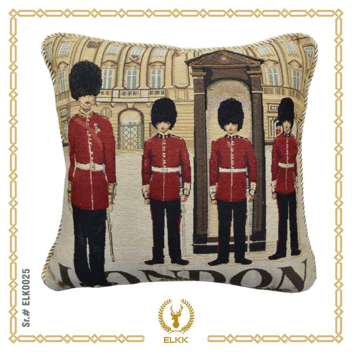 Jacquard Tapestry Cushion Cover, Multi, 43 x 43 Cm
